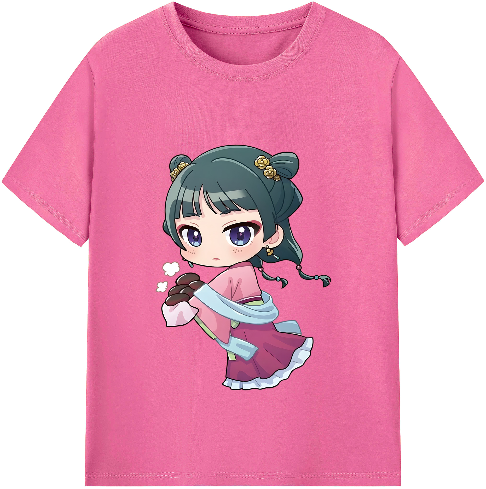 （画像用） 薬屋のひとりごと The Apothecary Diaries レディースカジュアルプリントTシャツ（綿100％）